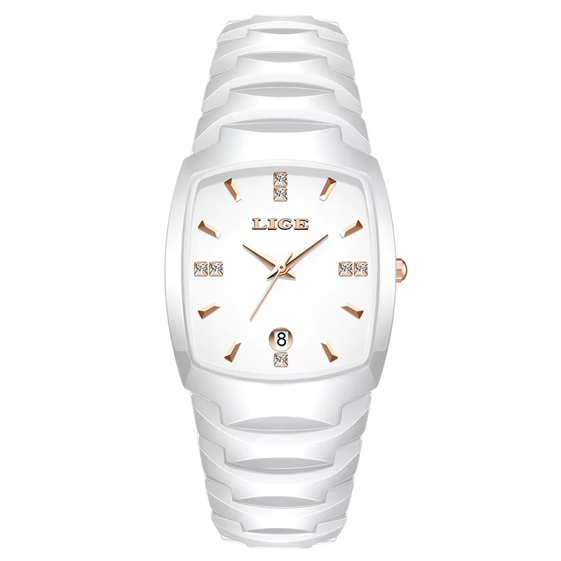 LIGE Améthyste – dámské hodinky, bílá