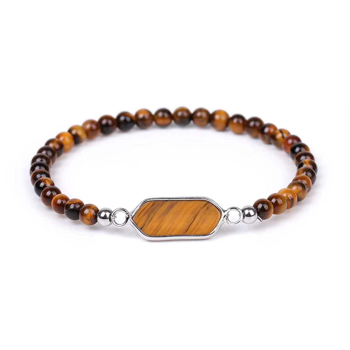 Silver Star Moonfire – dámské náramky, hnědá, Tiger Eye