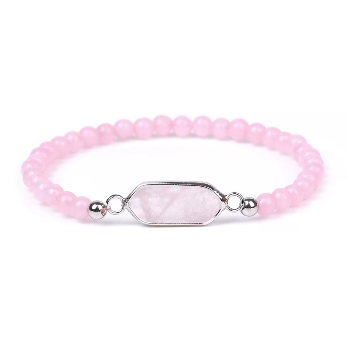 Silver Star Starfall – dámské náramky, růžová, Rose Quartz - Obrázek 3
