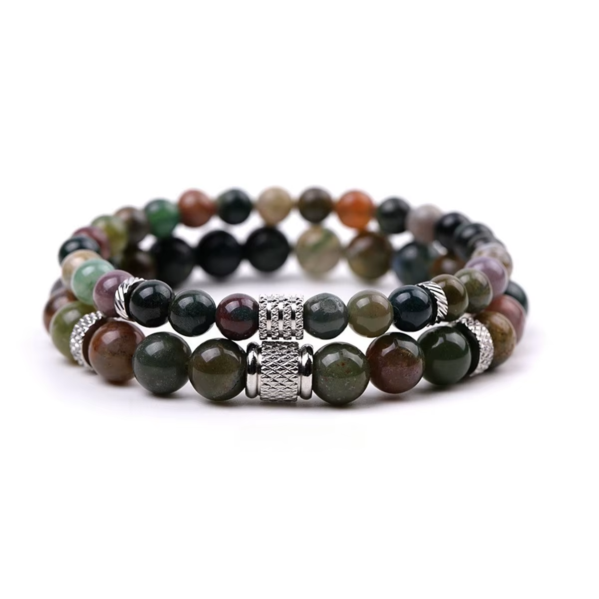 Silver Star Mistydale – dámské náramky, Fancy Jasper, sada 2 kusy