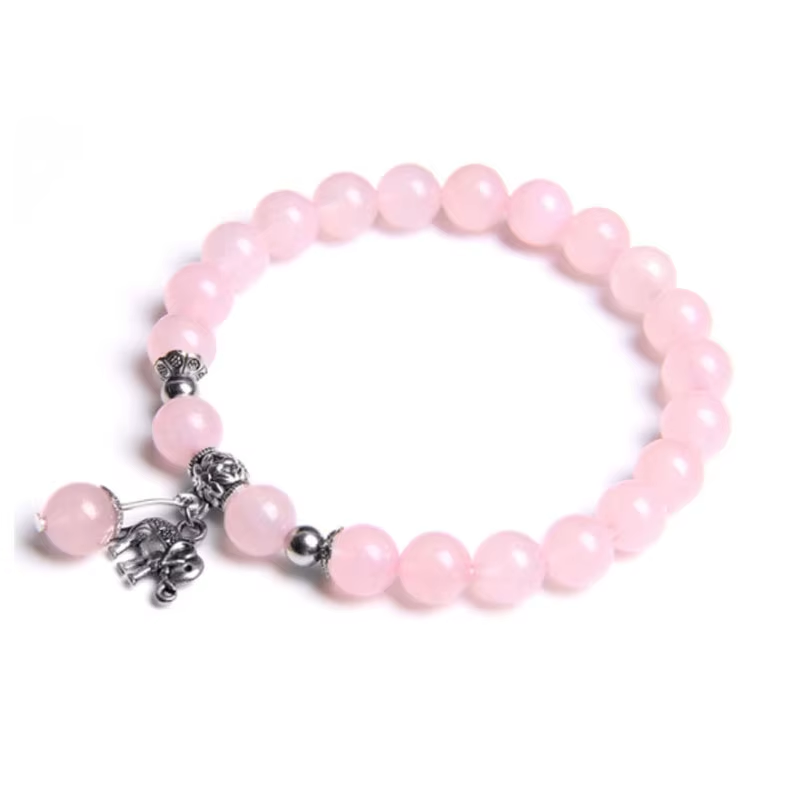 Silver Star Diamondmist – dámské náramky, Rose Quartz