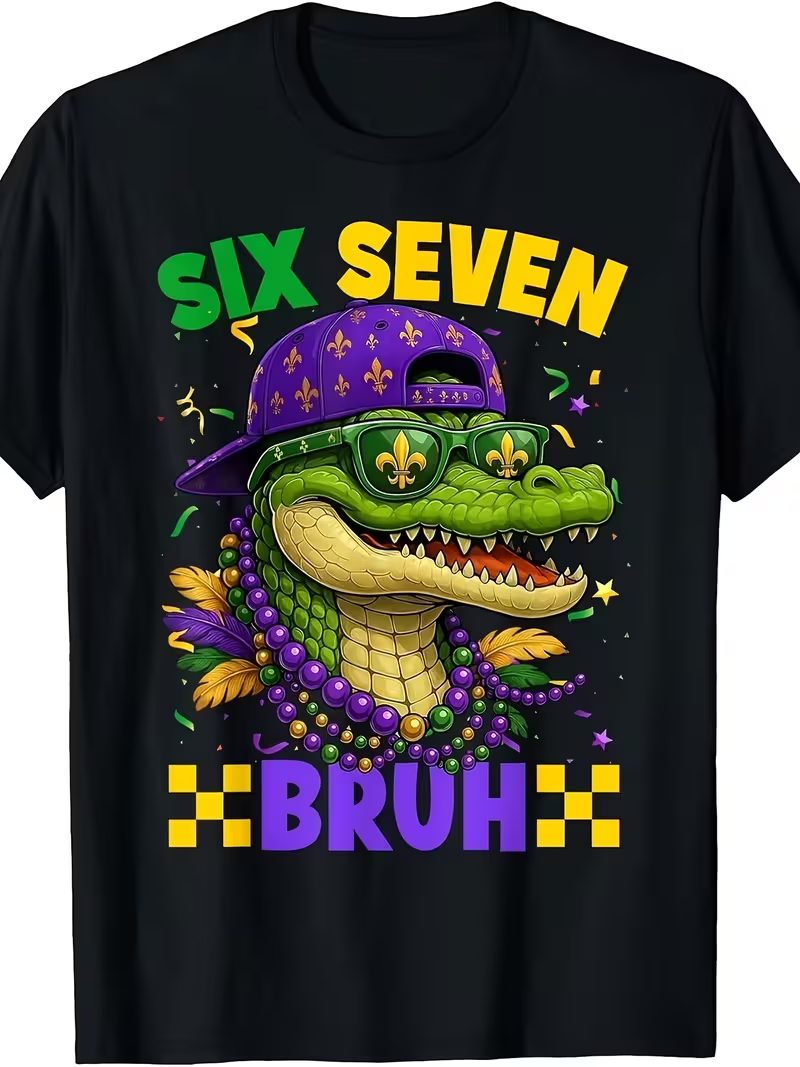 Predator Q1 - Six Seven, chlapecké tričko s potiskem krokodýl - Obrázek 2