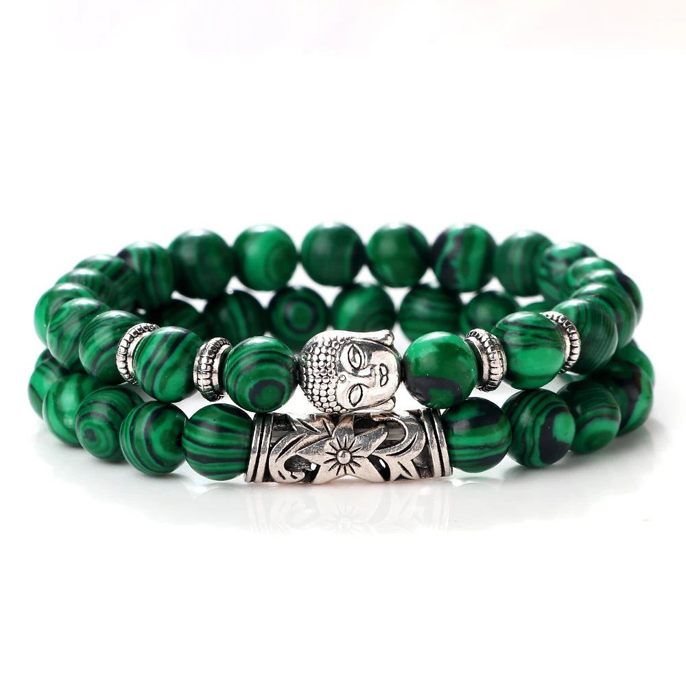 Predator Q1 Cassiopeia – pánské náramky, Buddha, sada 2 kusy