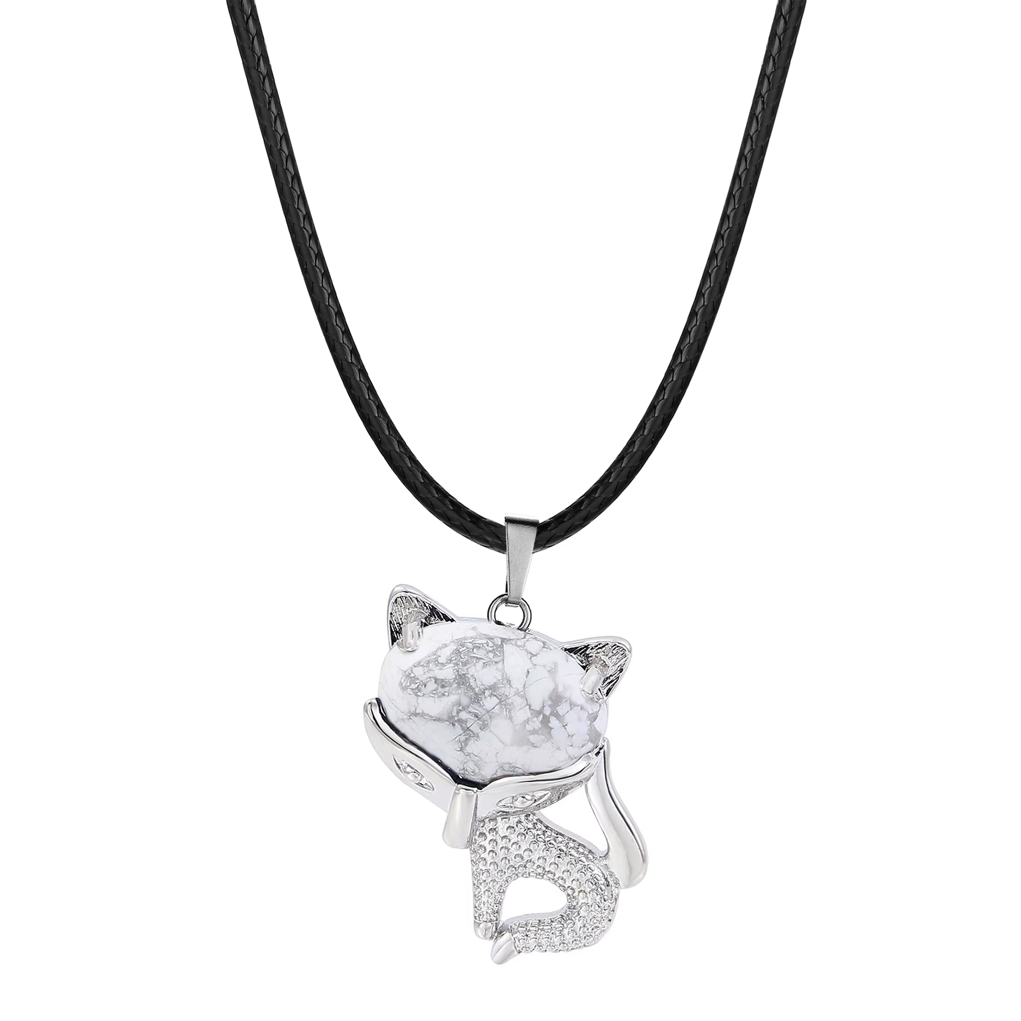 Silver Star Lightstorm – dámské řetízky, kočka, Howlite