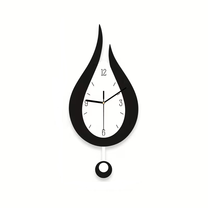 Predator Q1 - nástěnné hodiny ve tvaru kapky 26cm x 50cm